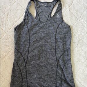 Reebok Gray Marled Racerback Performance Tank